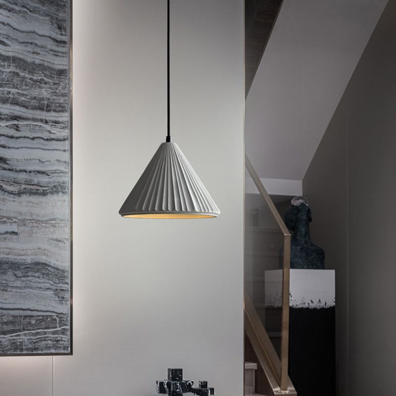 Cement taps toelopend hangende licht Noordse moderne stijl 1 lichte restaurant plafond hanglamp