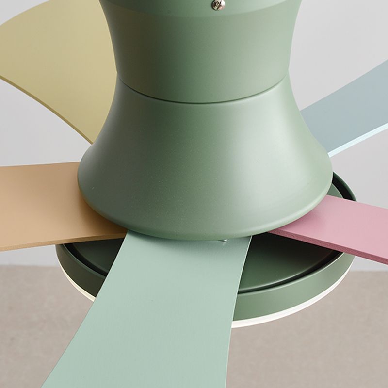 Moderne Deckenlüfterbeleuchtung Metal 1 Licht Deckenventilator Lampe für Kinderzimmer