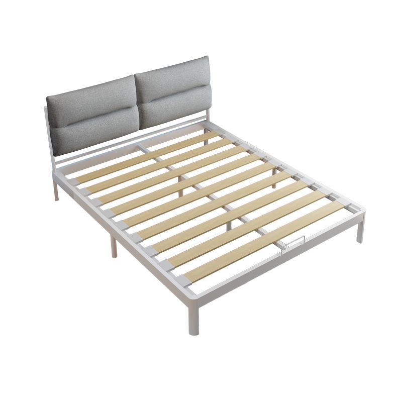 Contemporary Metal High Profile Bed Frame 39.37" H Panel Bed