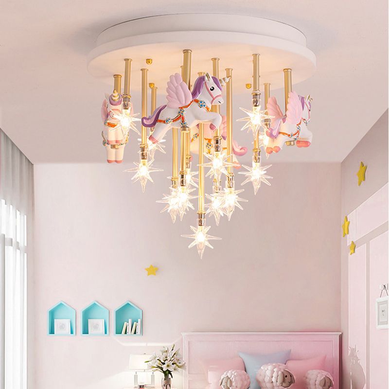 Multi Lights Cartoon plafondlamp Helder Star Shade Eigentijds inbouwlicht