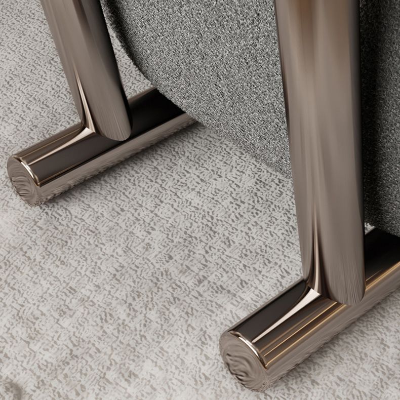 Wool Armless Chair with Tight Back 36.61" Wide Chair for Living Room