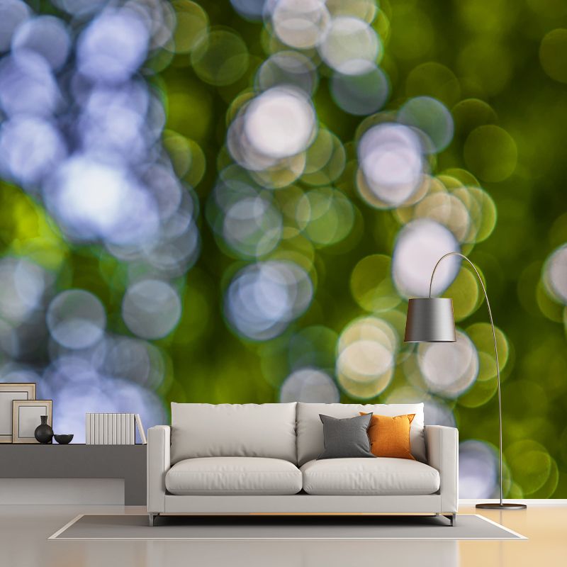 Contemporary Eco-friendly Bokeh Mural Wall Covering for Living Room Decor