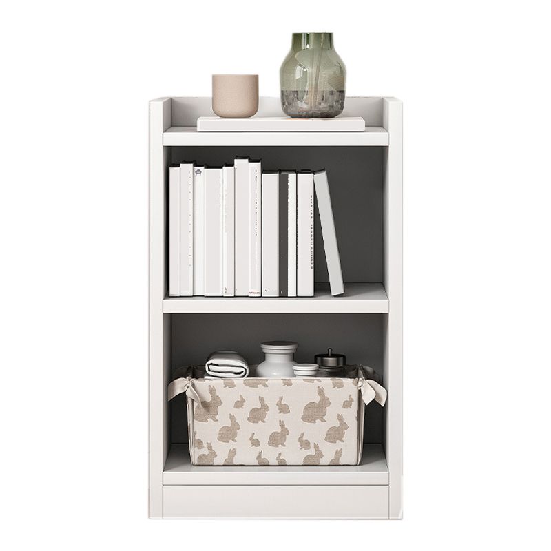 Contemporary Closed Back Shelf Bookcase Engineered Wood Bookshelf for Living Room