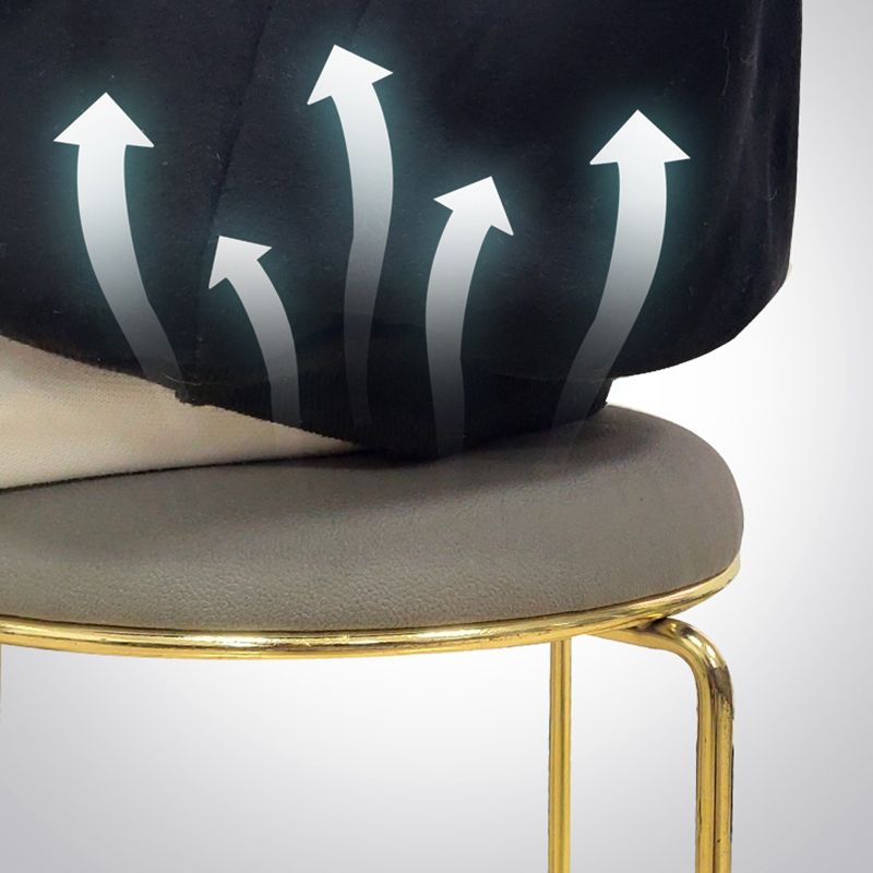 Indoor Round Ottoman Glam Standard Stain Resistant Velvet Ottoman