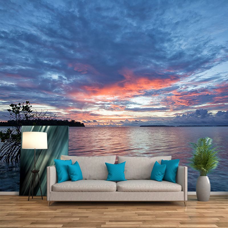 Eco-friendly Wall Mural Wallpaper Tropical Scenery Photography Sitting Room Wall Mural