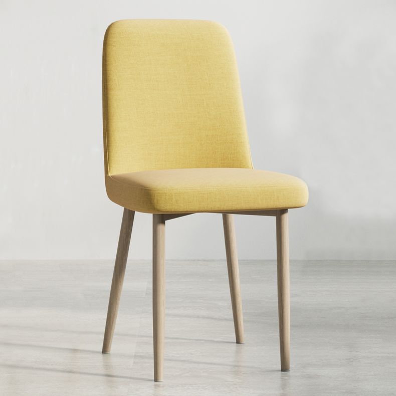 Sedia da interno a base di legno 16 '' sedia parsons larga con 4 gambe per il ristorante