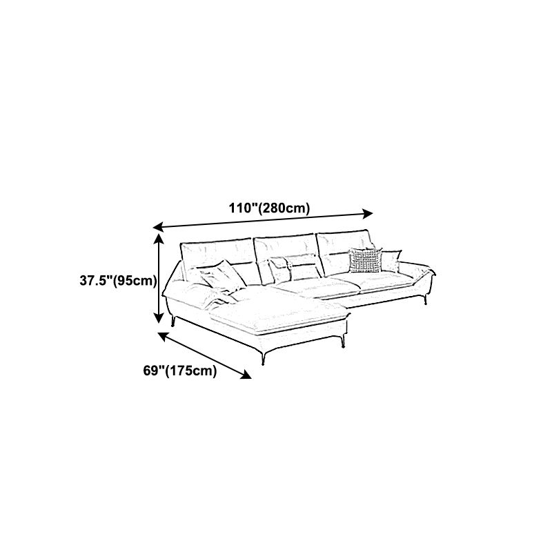 Sewn Pillow Back Faux Leather Pillow Top Arm Sofa with Waterproof and Stain Resistant