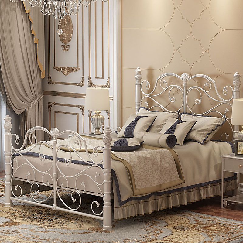 Industrial Standard Bed Metal Bed with Headboard and Footboard