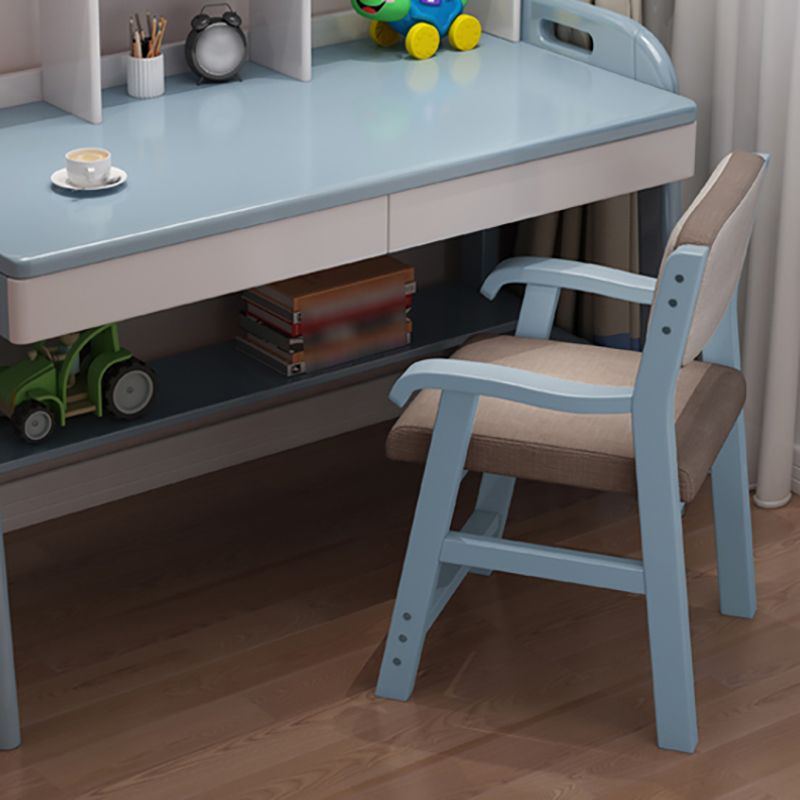 Contemporary Style Dining Wooden Chair Kitchen Open Back Arm Dining Chairs