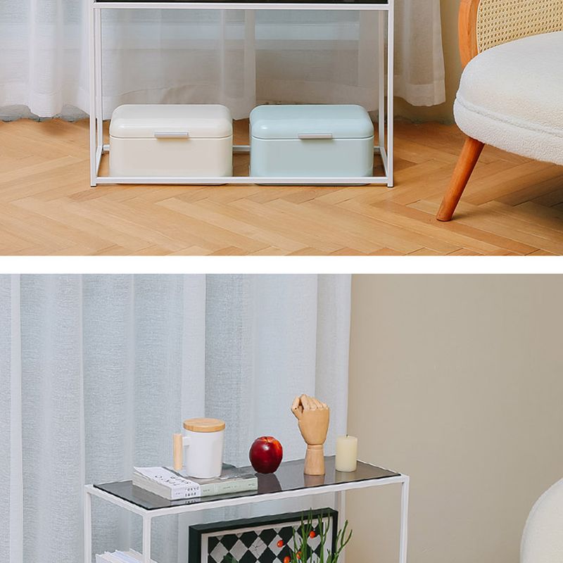 10" Wide Contemporary Shelf Bookcase Acrylic Open Back Bookcase