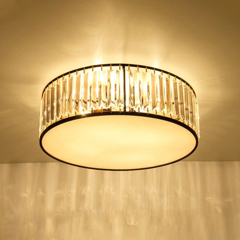 Lámpara de araña de cristal circular moderna y sencilla, cuerpo de lámpara de hardware de la Sala de estar