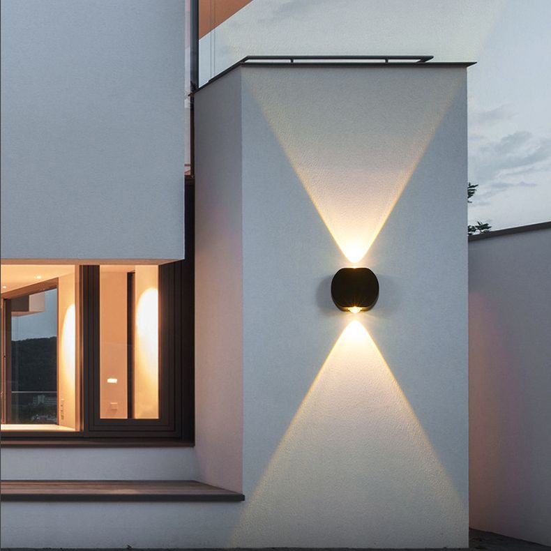 Square Shape Metal Wall Lighting Modern Style Multi Lights Wall Mounted Lighting