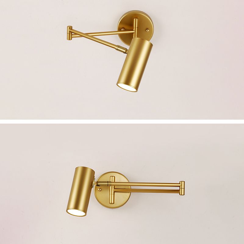 Adjustable Wall Sconce Light Contemporary Modern Metal Shade Wall Light for Bedroom