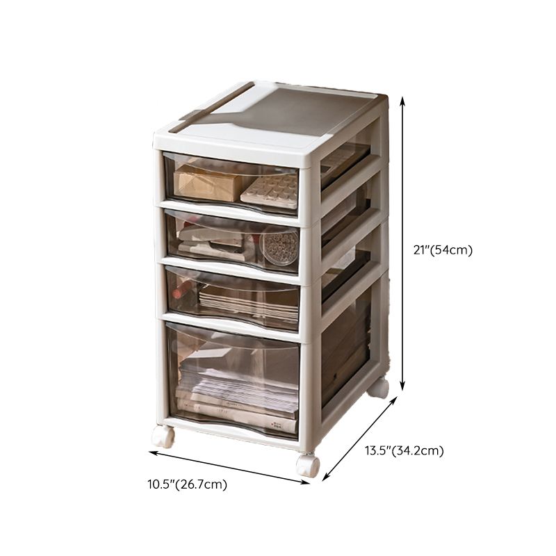 Modern Plastic File Cabinet Drawers Storage Filing Cabinet for Office