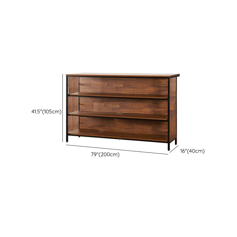 Contemporary Style Wood Rectangle Bar Stool Table for Living Room