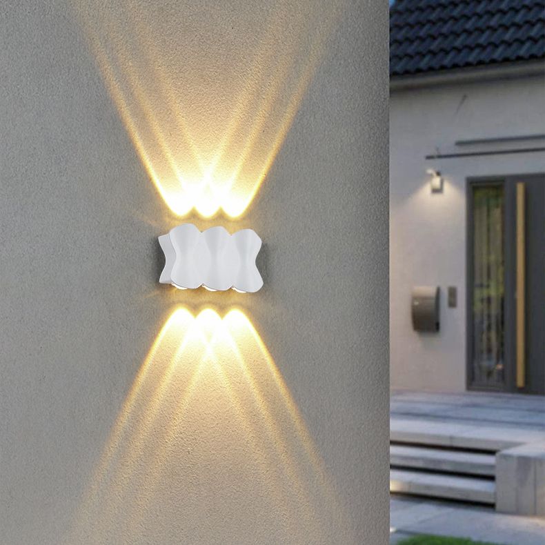 Moderno conciso conciso a muro a led da parete in alluminio geometrico impermeabile a parete.