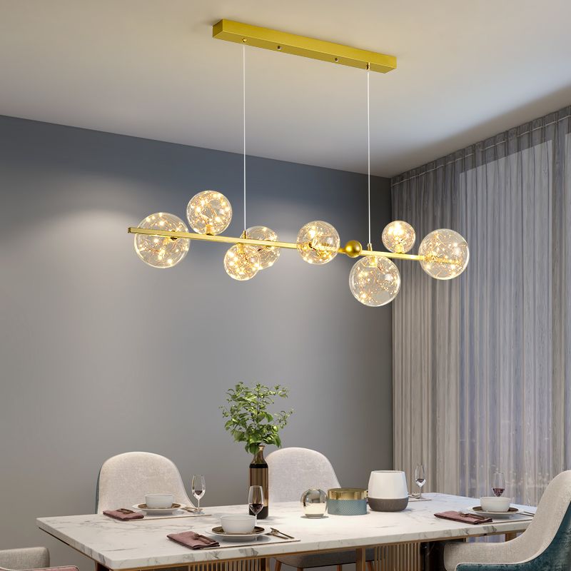 Modern Dining Pendant Lamp Fixture Kitchen Dining Room Glass Shade Hanging Light