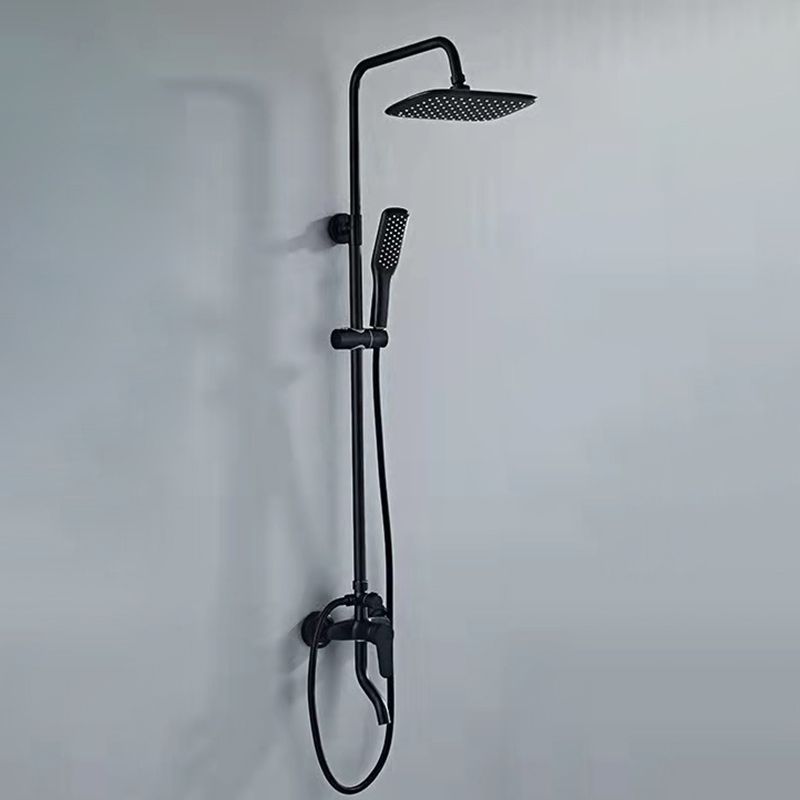Modern Shower Set Brass Slide Bar Included Adjustable Shower Head Shower Combo