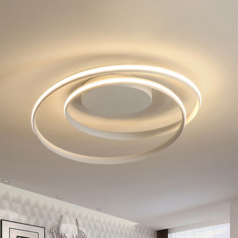 Lampada del soffitto a loop semplice LED acrilico Light di scarico largo da 18 "/23,5" in luce calda/bianca