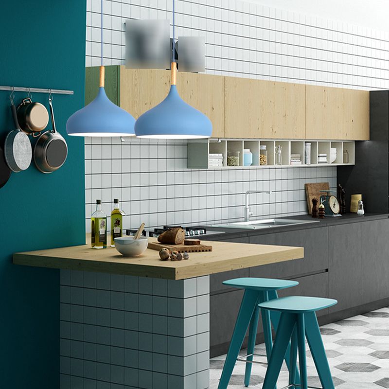 Macaron Macaron Chargon suspendu la lampe Pendnant Metal suspendu suspendu pour le restaurant