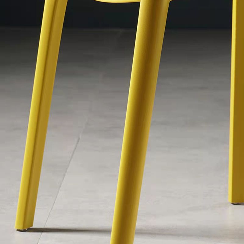 Sillas contemporáneas que cenan la silla lateral abierta plástica sin brazos para la cocina