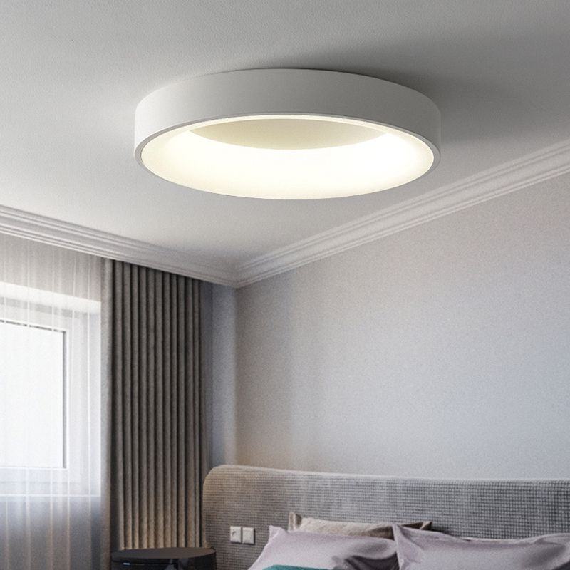 Metal Circular Rubor montura de techo Lámpara Nórdica Estilo Nórdico Iluminación de montaje para dormitorio