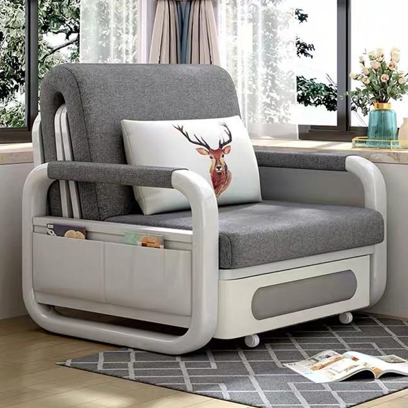 Cushion Back Sofa Futon Pillow Included Round Arms Futon Sleeper Sofa