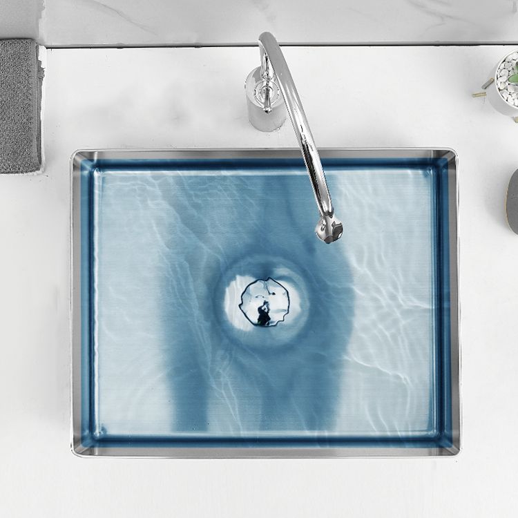 Modern Style Bathroom Sink Stainless Steel Noise-cancelling Design Bathroom Sink