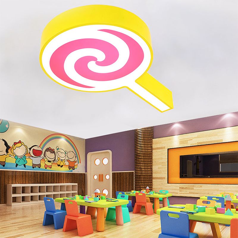 Lollipop Kindergarten Unterputz-Deckenleuchte, Acryl-Cartoon-Deckenleuchte