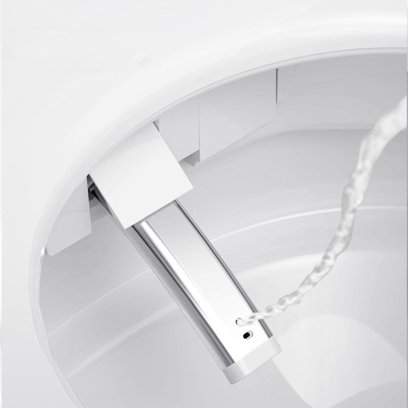 Modern Concealed Toilet Bowl All-In-One White Toilet with Seat for Bathroom