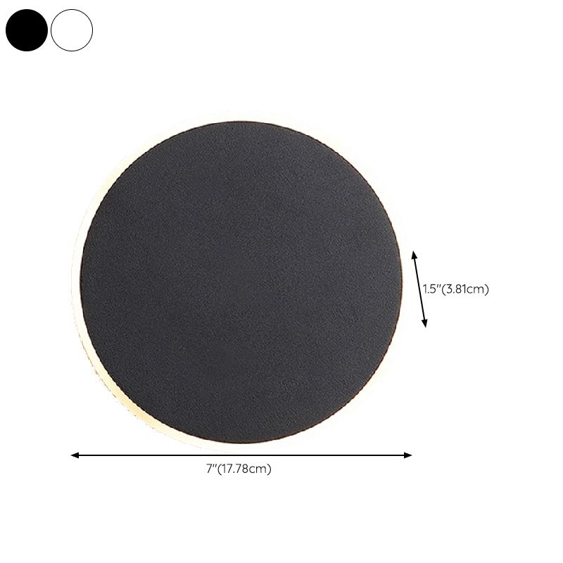 Modernism Single Black/White Wall Mounted Sconce LED Wall Light for Living Room