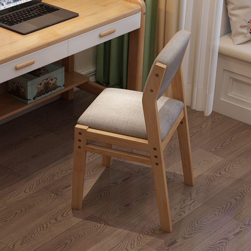 Contemporary Style Dining Wooden Chair Kitchen Dining Open Back Armless Chairs