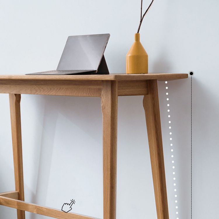 Modern 4 Legs Bistro Bar Table Solid Wood Bar Table for Living Room