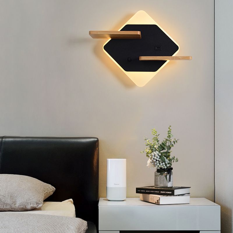 Geometry Shape Metal Wall Lighting Ideas Modern Style Wall Mounted Lighting