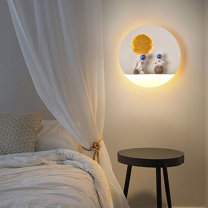 Modern Style Geometric Wall Mounted Light Metal 1 Light Wall Lighting Ideas