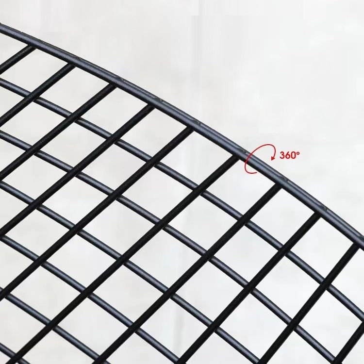 Black Modern Bistro Table Set 1/2/3/4/5 Pcs Metal Bistro Set for Small Places