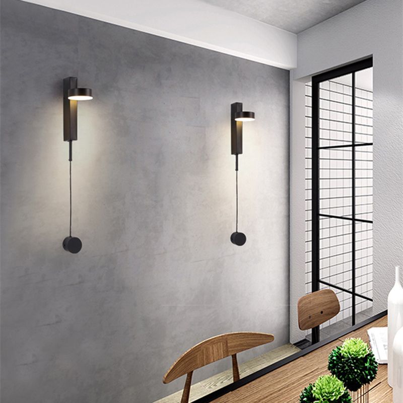 Nordic Style Metal Wall Light Geometric Rotatable LED Wall Sconce for Living Room