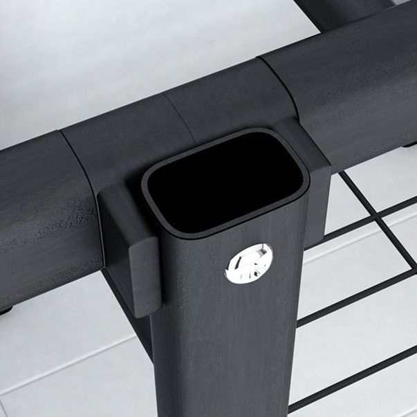 Industrial Wardrobe Armoire Black Storage Cabinet for Bedroom