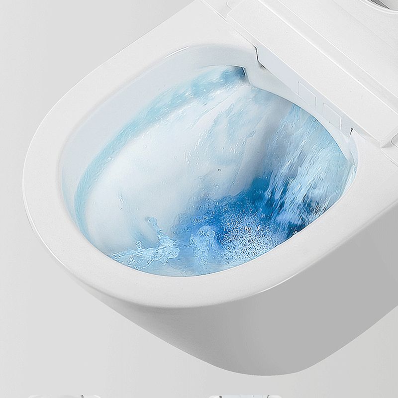 Modern Wall Hung Toilet Bowl Polished Finish Toilet with Heated Seat