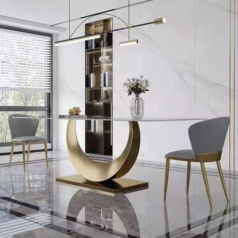 Designer Style Sintered Stone Top Dining Set 1/2/4/5/7 Pieces Dining Table with Chairs