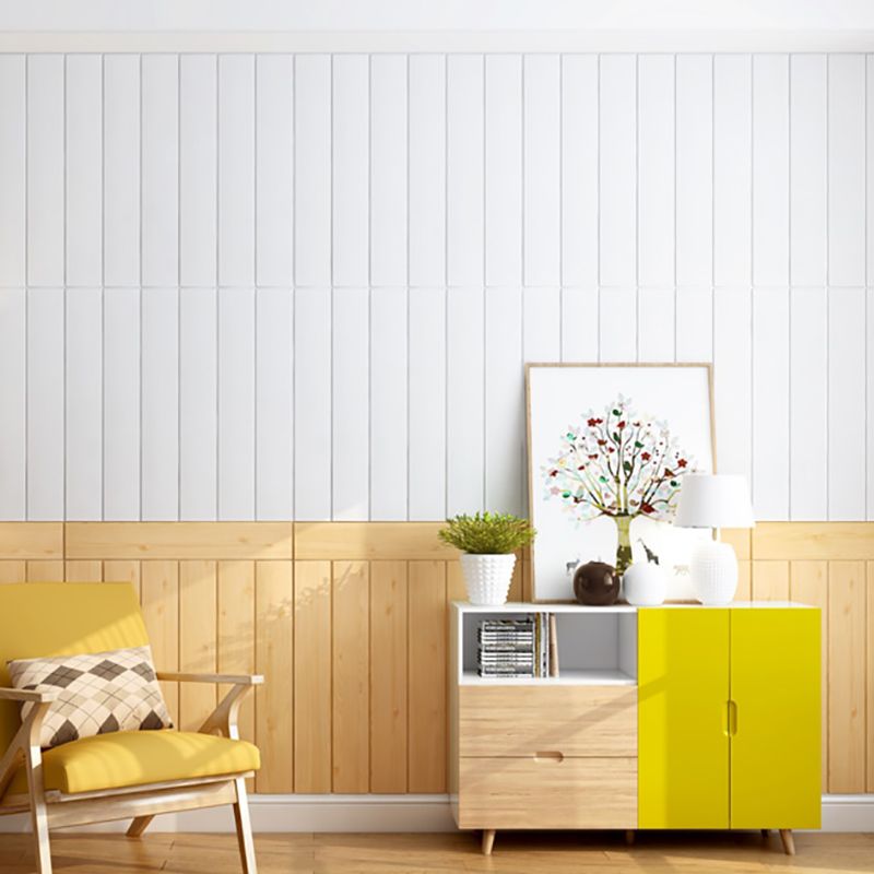 Smooth Backsplash Panels Waterproof Peel and Stick Wall Paneling