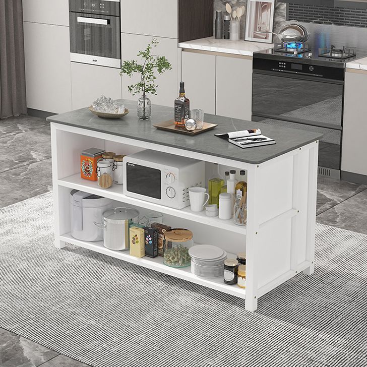 Modern Style Stone Bar Dining Table Rectangle Bar Table for Kitchen