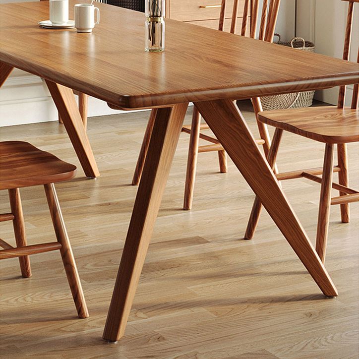 Modern Rectangle Wood Dining Table 1/5/7 Pieces Dining Set for Dining Room