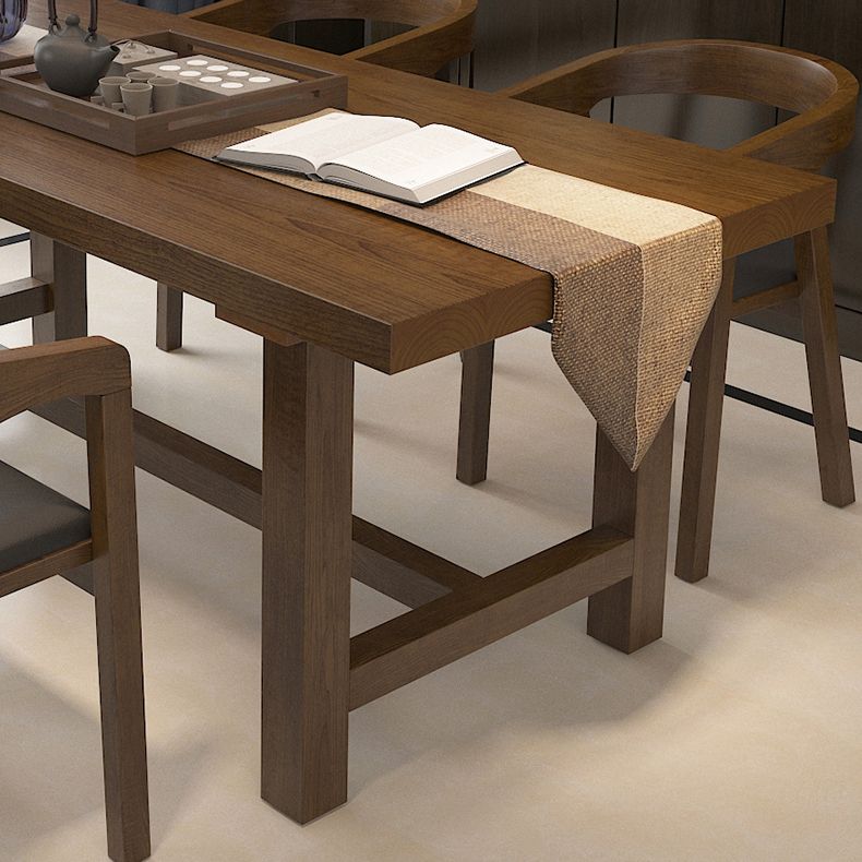 Farmhouse Style Kitchen Sintered Stone Furniture of Standard Height Formal Dining Room Table Set