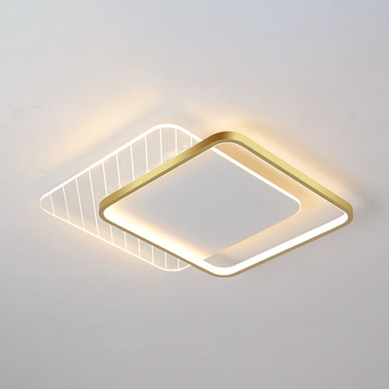 Plafonnier LED en forme de géométrie, Style Simple et moderne, en acrylique, pour salon