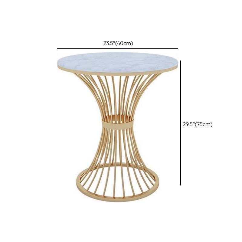 Round 1/2/5 Pieces Dining Set Modern Style Faux Marble Dining Set for Home Use