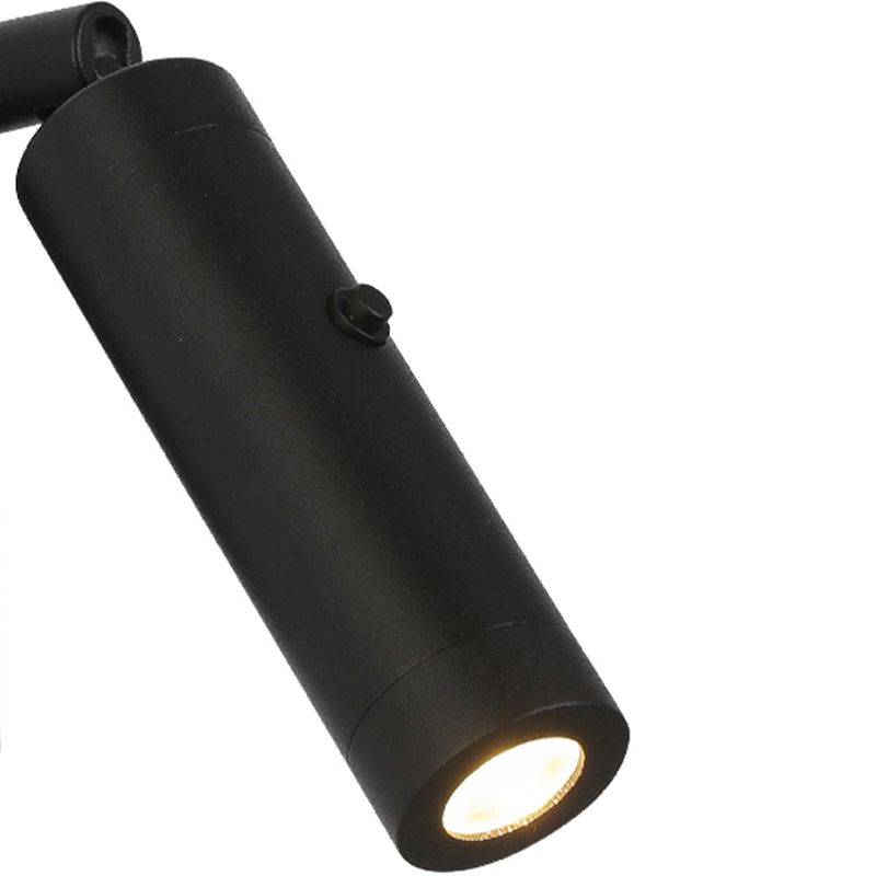 Modernism Single Nickel/Black Wall Mounted Sconce Metal Wall Light for Foyer