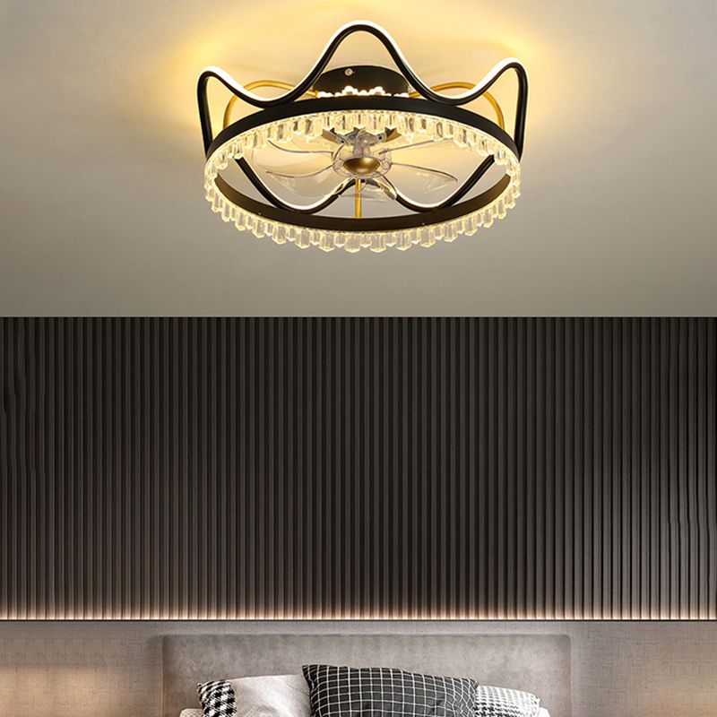Kronendedecke Leuchte Leuchte stilvolle moderne Acrylschlafzimmer -LED -LED -Halbflush Mount Lampe