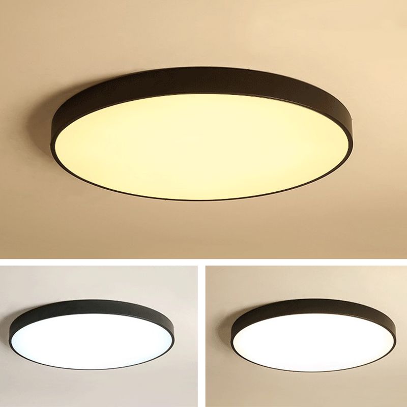 Le bâti affleurant acrylique moderne de plafonniers circulaires de bâti a mené des lumières