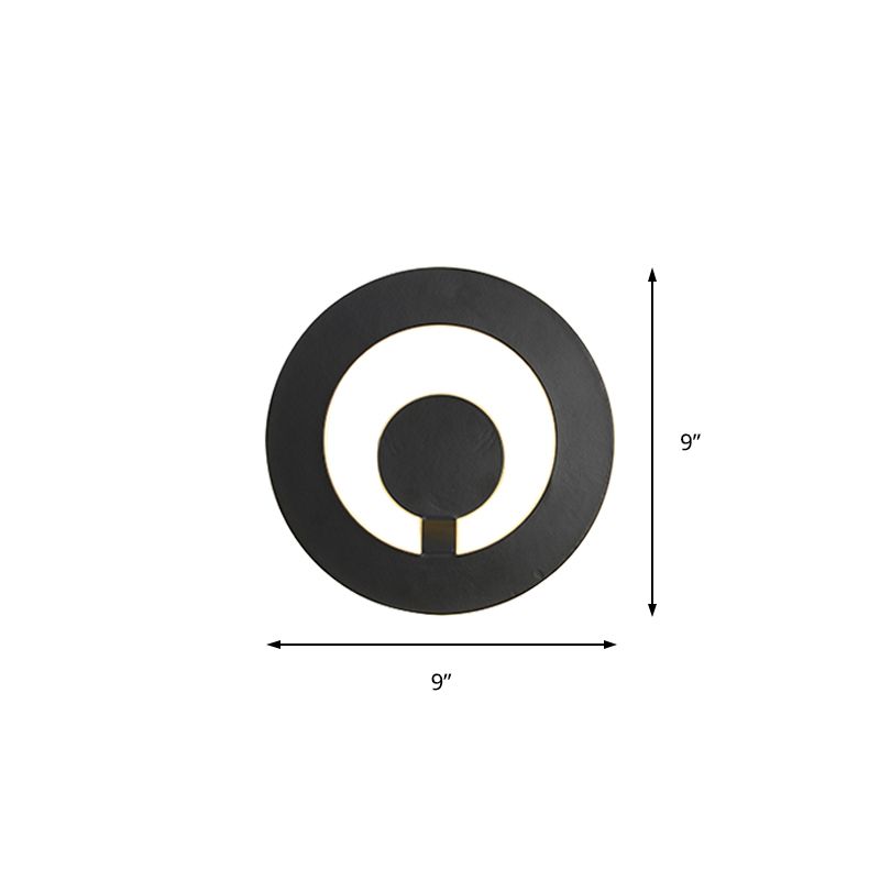 Black/White Super Thin Wall Sconce Light Modern Acrylic Living Room Wall Lighting Fixture, Warm/White Light